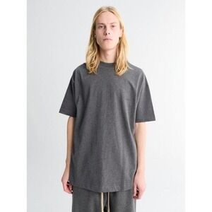 Fear of God ESSENTIALS Classic Short Sleeve T-Shirt Charcoal Heather Large